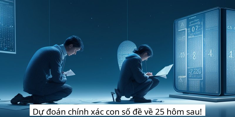 Dự đoán chính xác con số đề về 25 hôm sau!